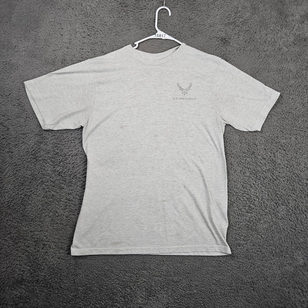 US Air Force‎ T Shirt Mens Large Gray Short Sleeve Graphic Tee